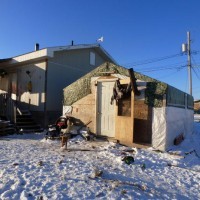 One example of the sub-standard housing at Attawapiskat.