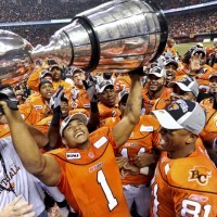Arland Bruce and the rest of the gang celebrate this past year's victory.