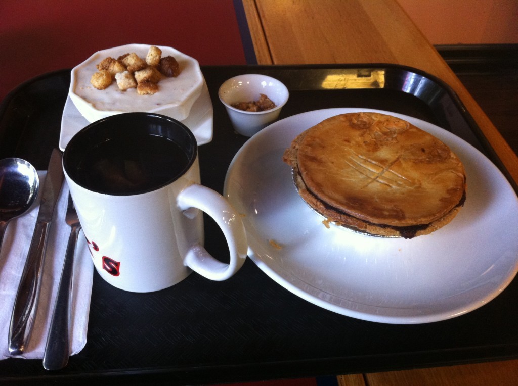 A Sherlock's specialty: freshly made savoury pie ($6.50 each)