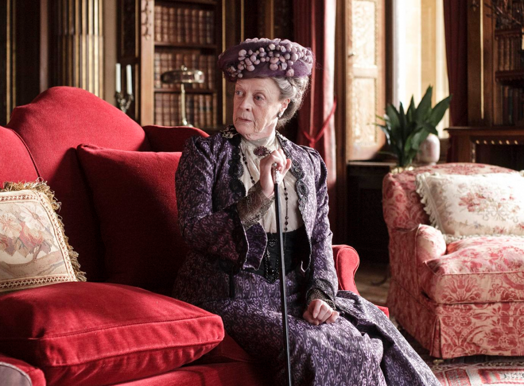 Still of Maggie Smith in Downton Abbey (2010)--photo by Nick Briggs