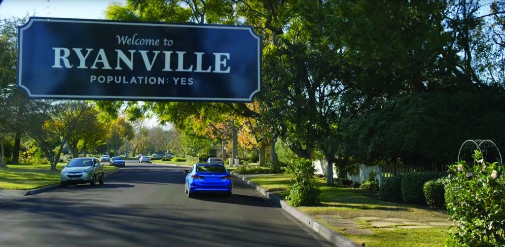 Screenshot from 'Ryanville' Hyundai commercial