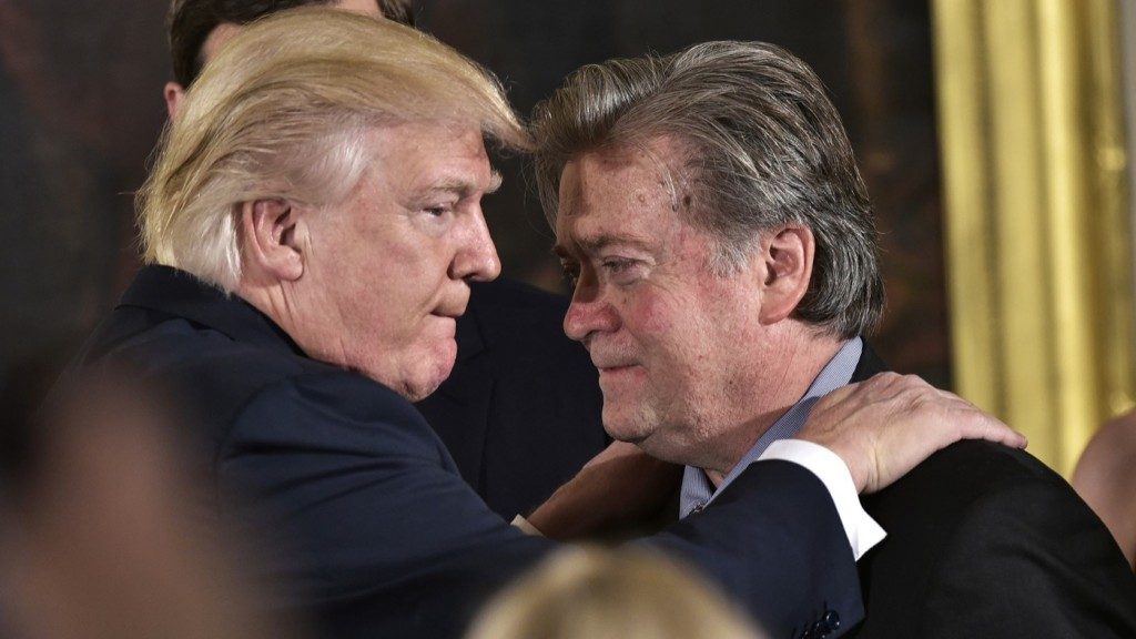 Donald Trump and Steve Bannon via trump24h.com