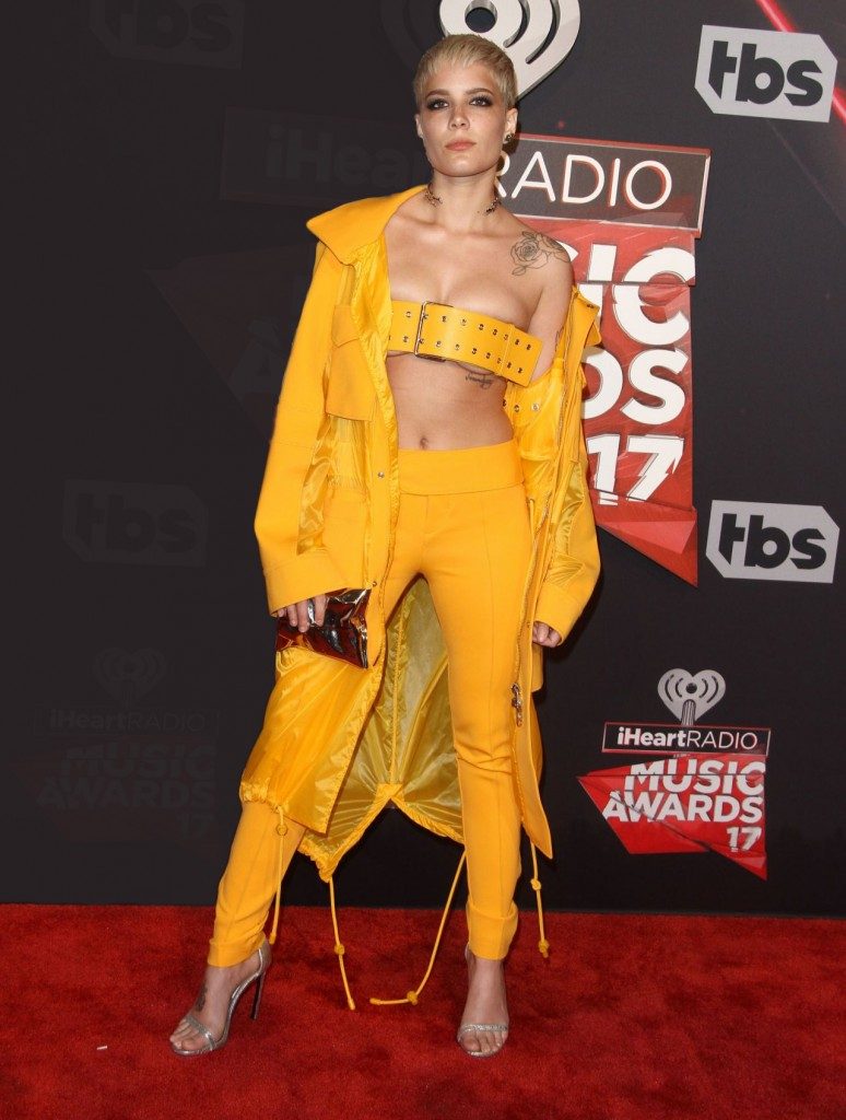 Halsey in Versus Versace via celebmafia.com