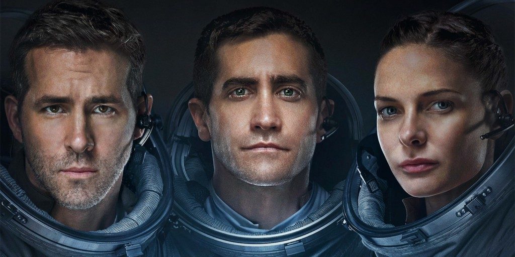 Ryan Reynolds, Jake Gyllenhaal, and Rebecca Ferguson in Life via Sony Pictures