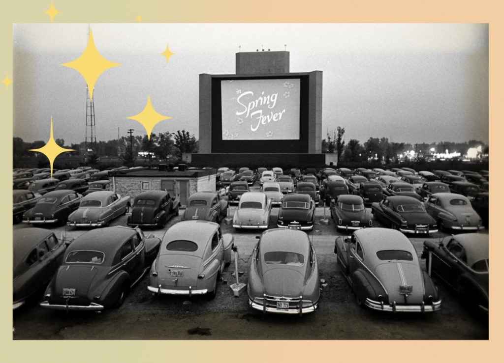 Outside with the old, at the Twilight Drive-In