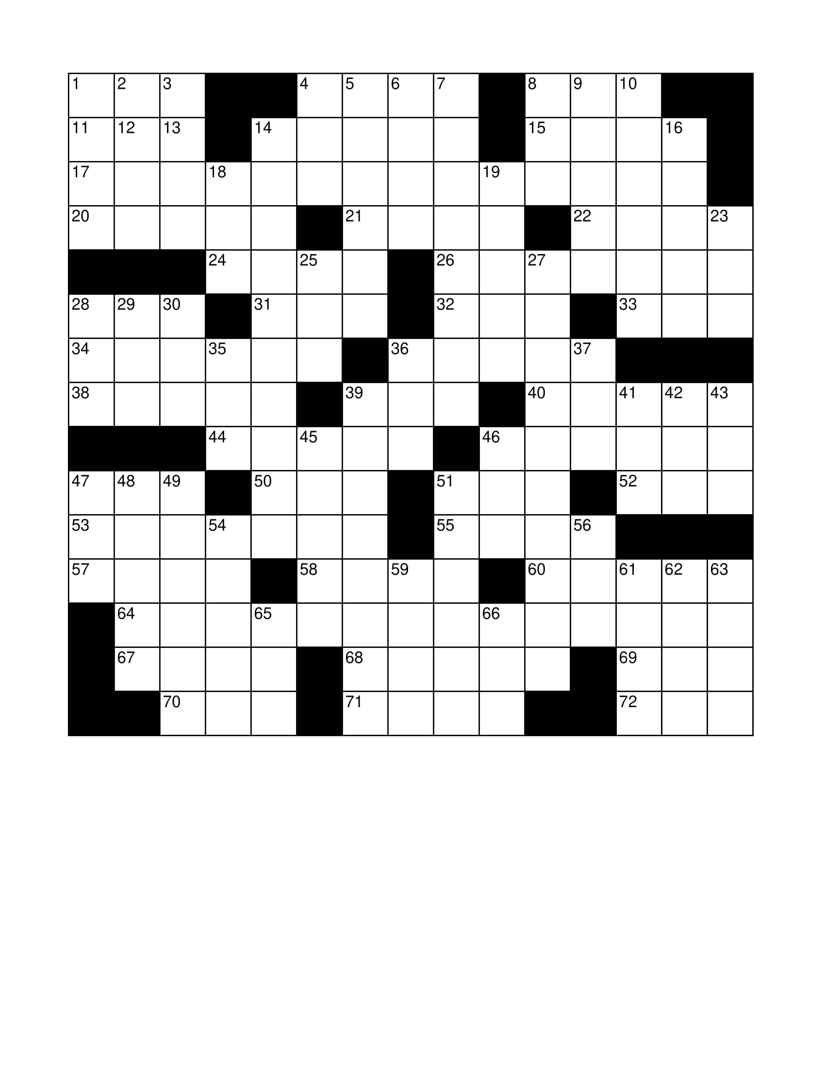 Weekly crossword: Some bodies