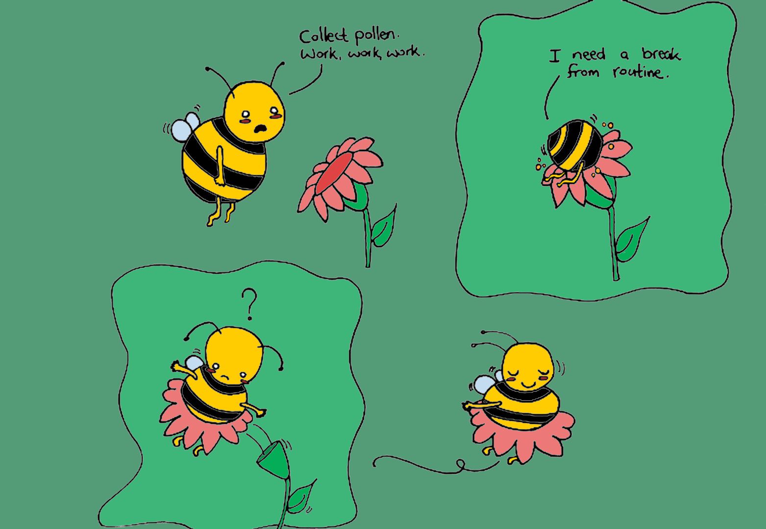 A bee comic